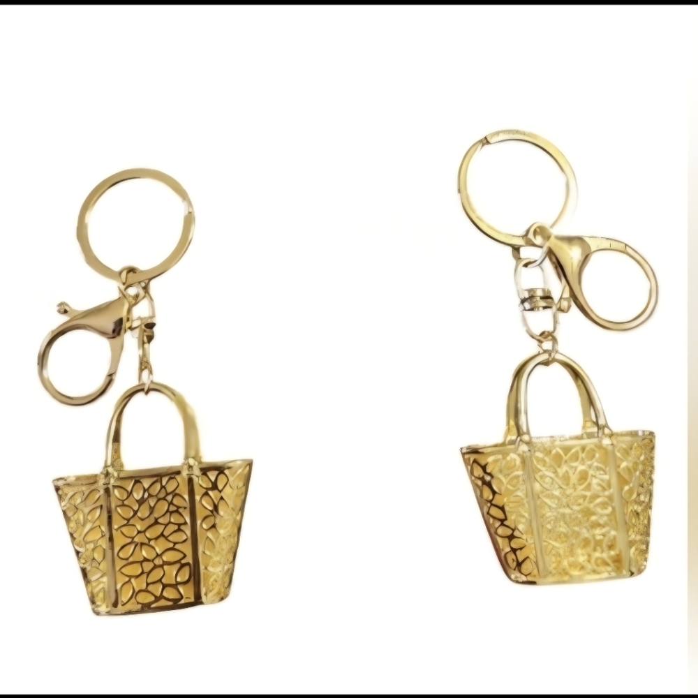 🚫SOLD OUT- All Colors🚫 Elegant Women's Bag Keychain/Charm's Pink, Black - Picture 4 of 4